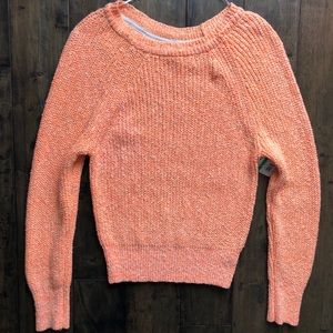 New Free People Orange Electric City Sweater